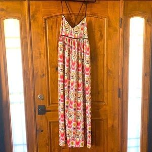 C-Lective Absrtact Floral Printed Maxi Dress